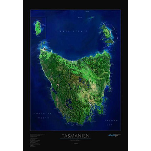 albedo 39 Landkarte Tasmanien