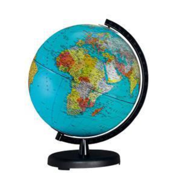 Globe Columbus Terra noir 26cm (Francais)