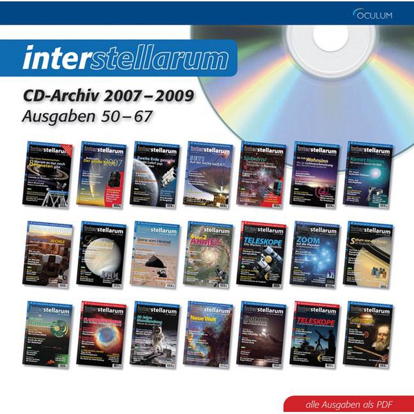 Oculum Verlag interstellarum CD-Archiv 2007-2009 Ausgaben 50-67