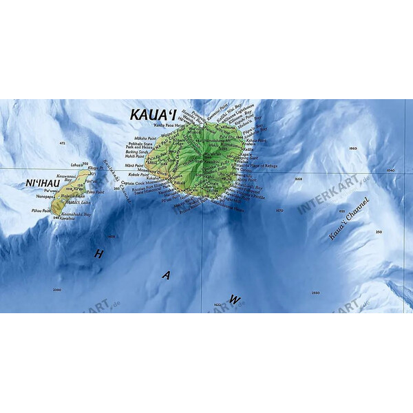 Carte géographique National Geographic Hawaii (89 x 58 cm)
