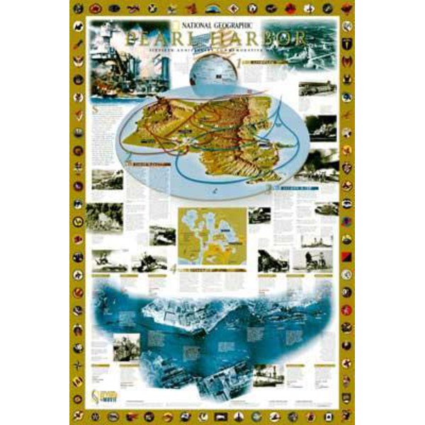 Carte régionale National Geographic Pearl Harbor/drame dans le Pacifique - 2-seitig