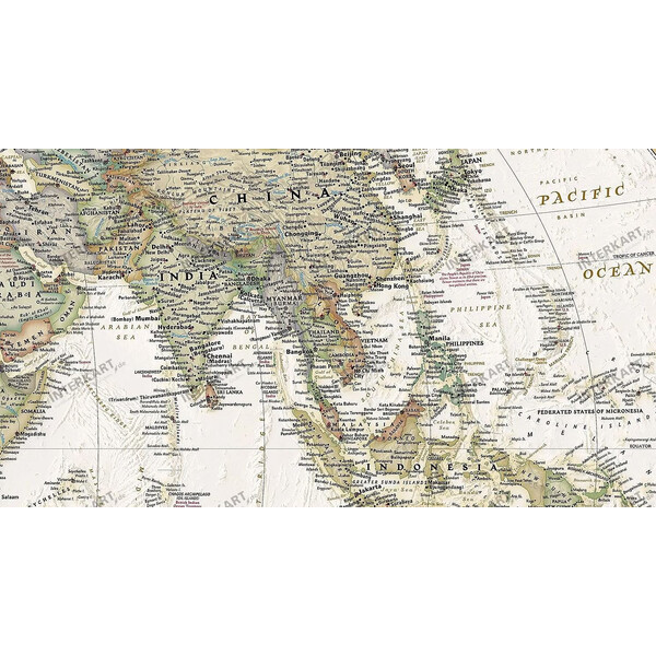 Mappemonde National Geographic Executive (117x76cm)