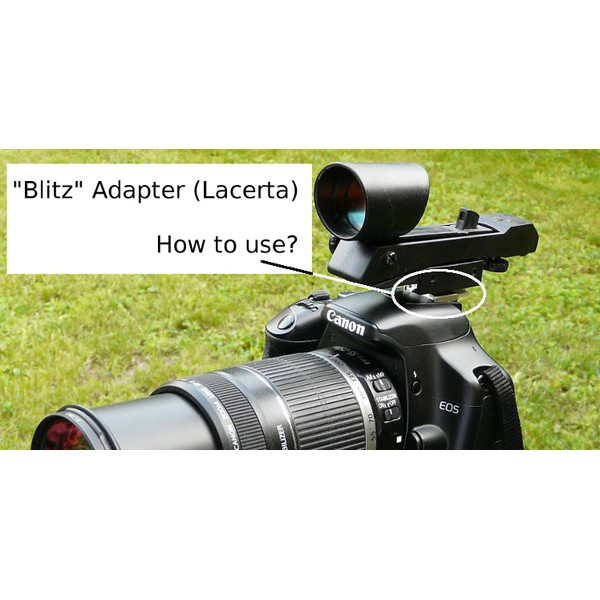 Lacerta Adapter für Leuchtpunktsucher am Blitzschuh