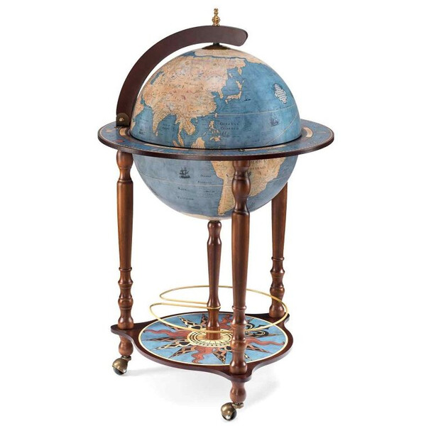 Globe sur pied Zoffoli Da Vinci Blu Dust 40cm