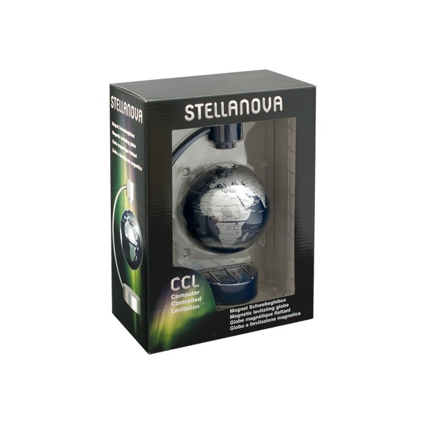 Stellanova Schwebeglobus 881090, silbermetallic-blau
