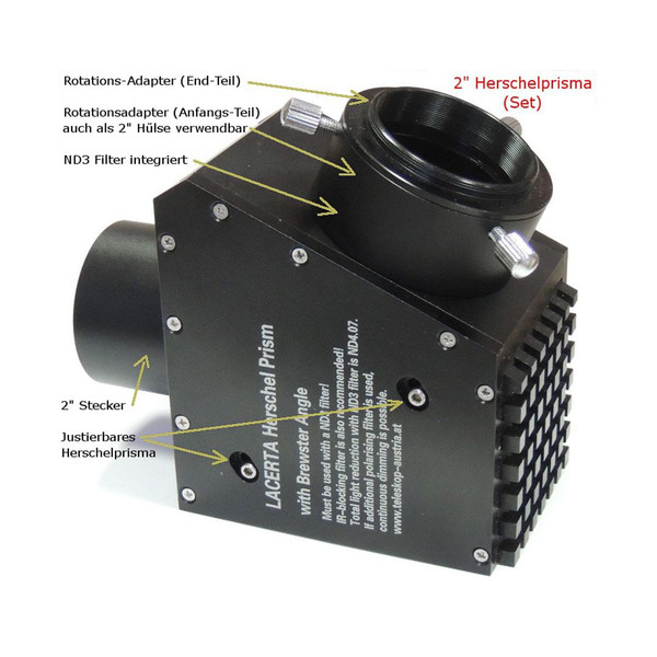 Lacerta Herschelprisma mit ND3-Filter, 2"