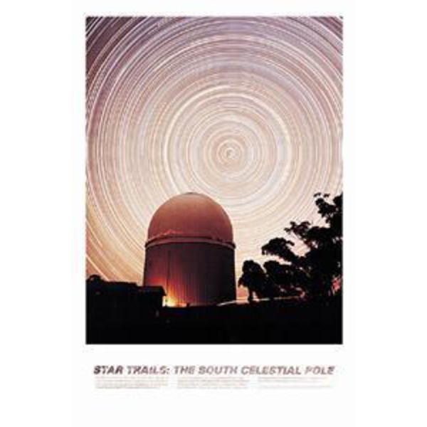 Poster Star Trails, The South Celestial Pole