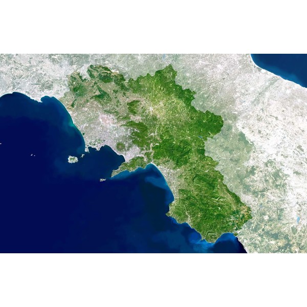 Carte régionale Planet Observer Planète Observer Italie région Campania