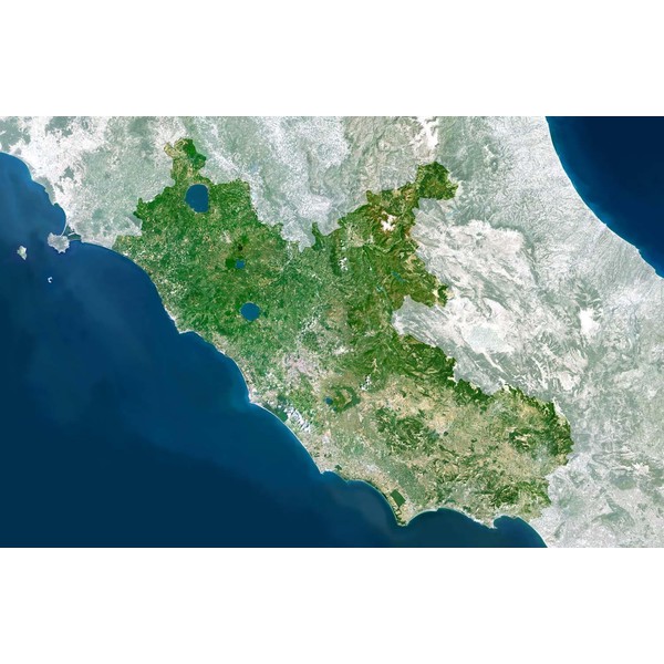 Carte régionale Planet Observer Planète Observer Italie région Lazio