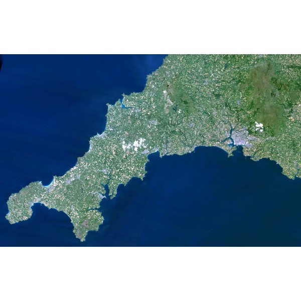 Carte régionale Planet Observer Planète Observer Italie région Cornwall