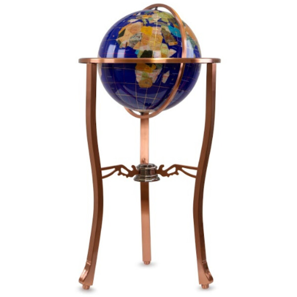 Globe sur pied Pretty Decor Montezuma 33cm blue