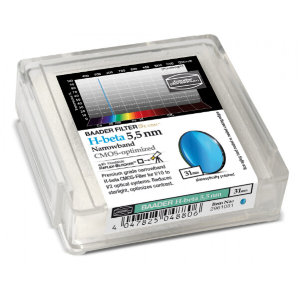 Filtre Baader H-Beta CMOS Narrowband 31mm