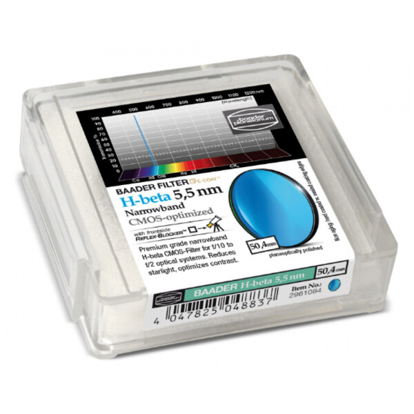 Filtre Baader H-Beta CMOS Narrowband 50,4mm