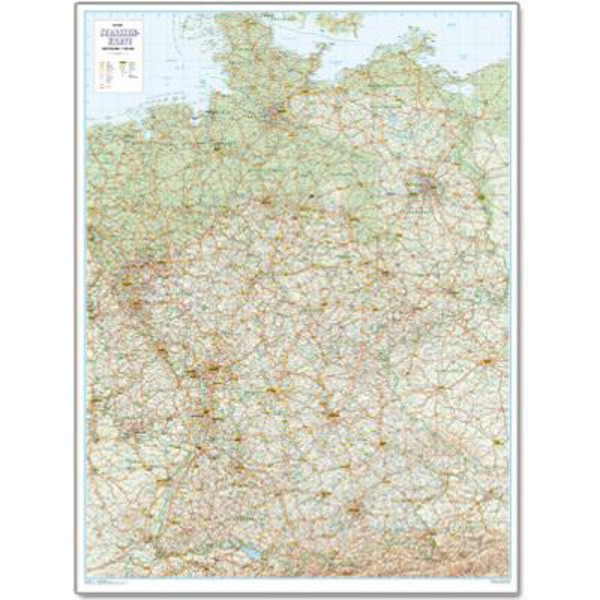 Bacher Verlag Carte routière Allemagne 1:700000