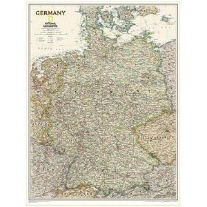 Carte géographique National Geographic Allemagne