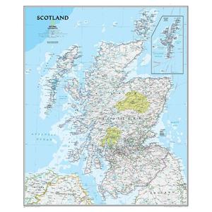 Carte géographique National Geographic Écosse