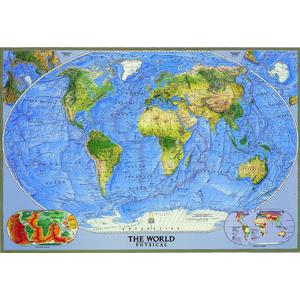 Mappemonde National Geographic Carte mondiale physique grandement