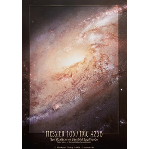 Affiche AstroMedia Spiralgalaxie Messier 106