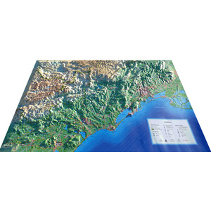 Carte régionale 3Dmap L'Hérault