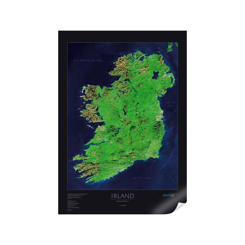 Carte géographique albedo 39 Irlande