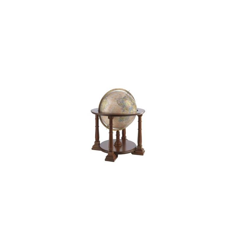 Globe sur pied Zoffoli Mercatore Rosa antico 50cm