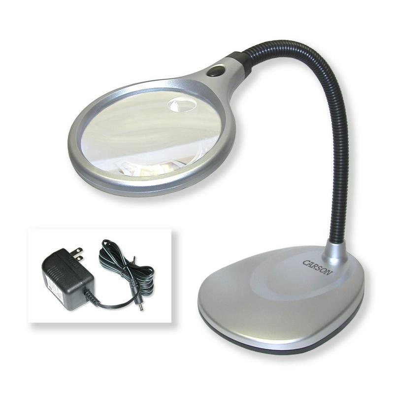Carson DeskBrite-200 Tischlampe mit integr. Lupe 2x/5x