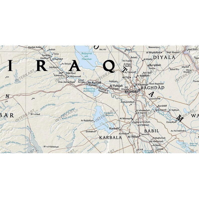 National Geographic Carte de l'Irak