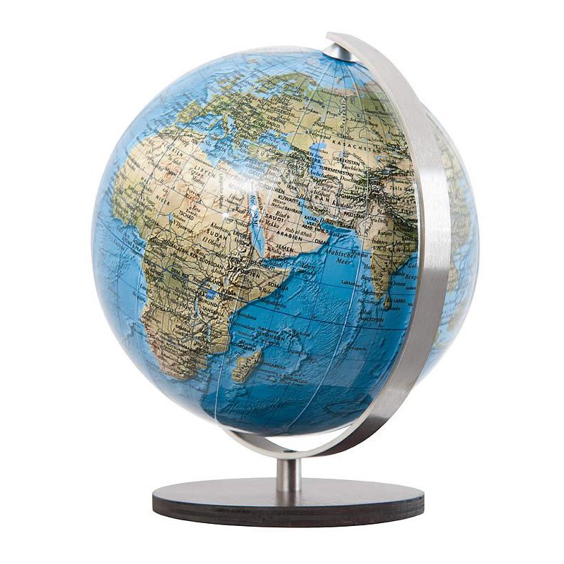 Mini-globe Columbus Duorama 12cm dark wood base