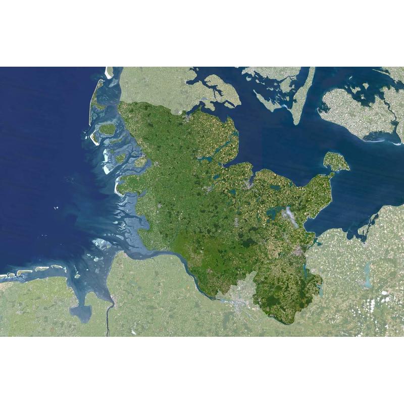 Carte régionale Planet Observer Planète Observer Schleswig-Holstein