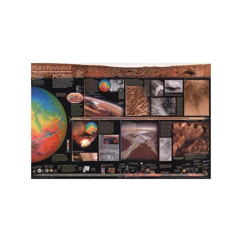 Affiche National Geographic Mars, la planète rouge
