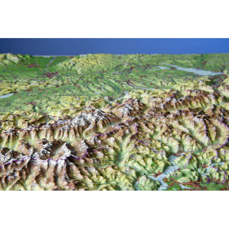 Georelief Landkarte Schweiz (39x29) 3D Reliefkarte
