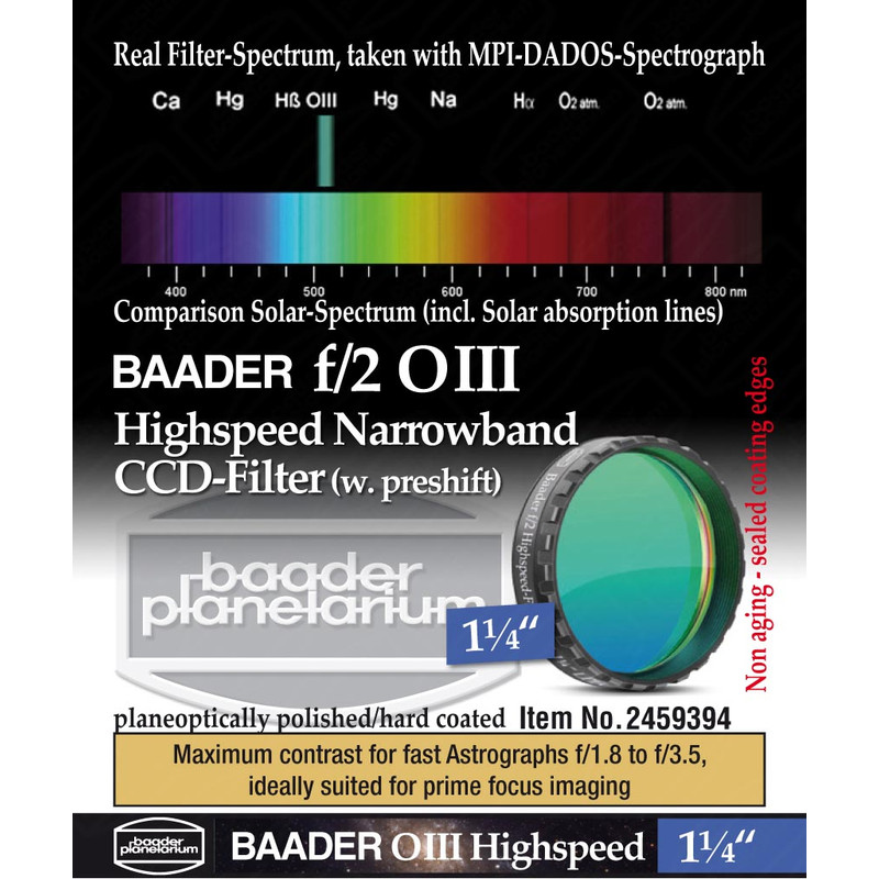 Baader Filter OIII Highspeed f/2 1,25"