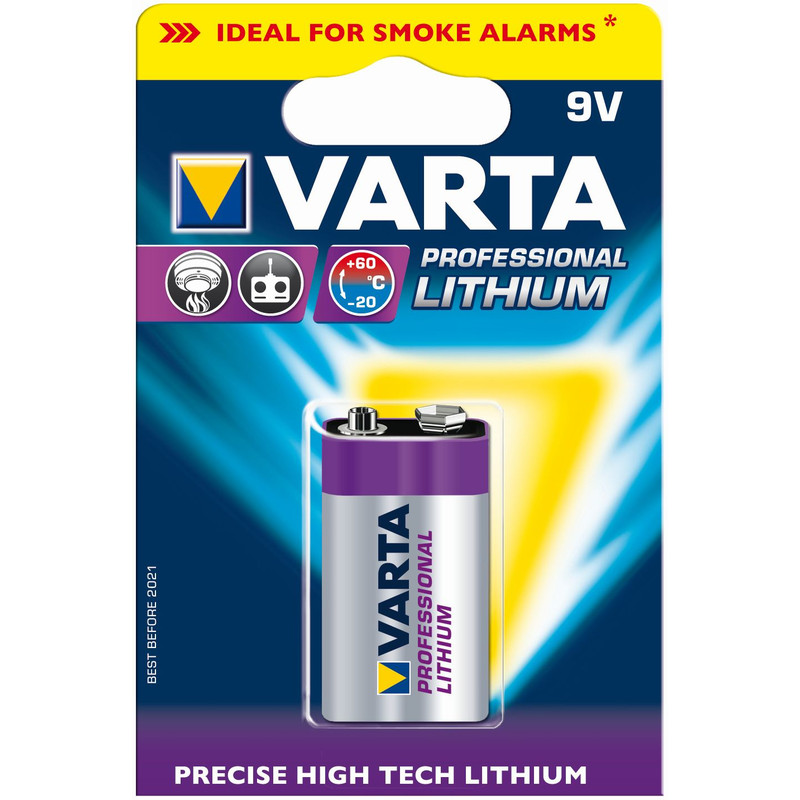 Varta 9 Volts -6LR61 Lithium Professional