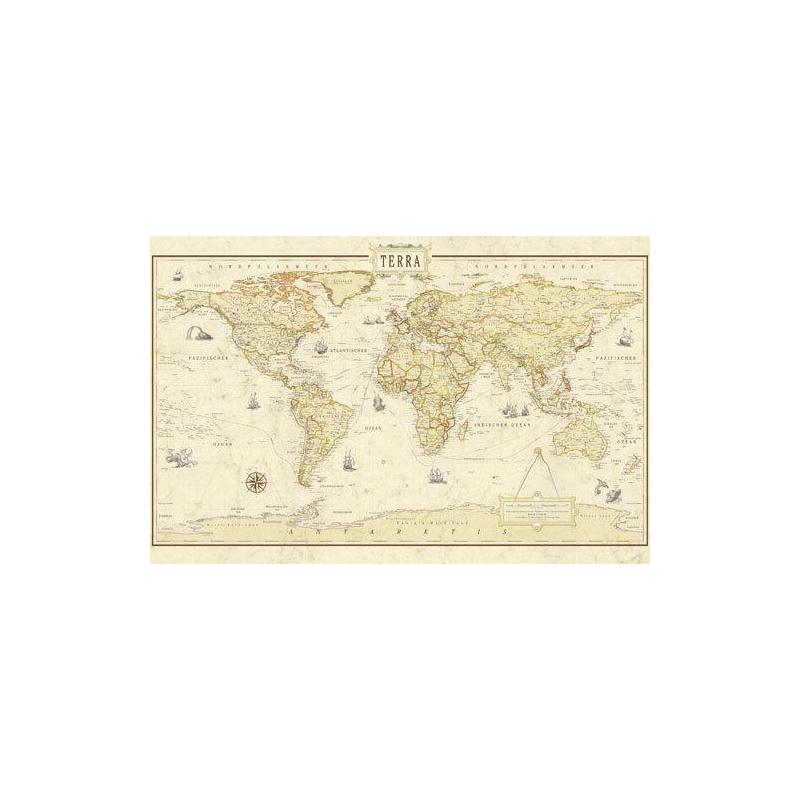 Mappemonde Terra by Columbus Renaissance World Map