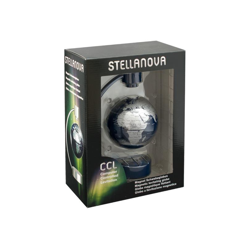 Stellanova Schwebeglobus 881090, silbermetallic-blau