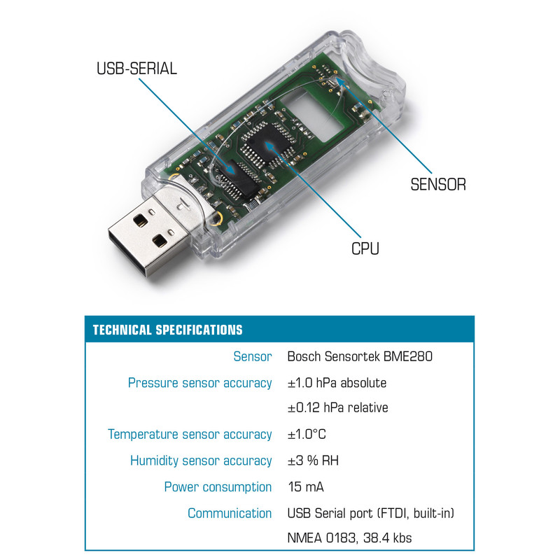 10 Micron USB-Wetterstation BlueAstro