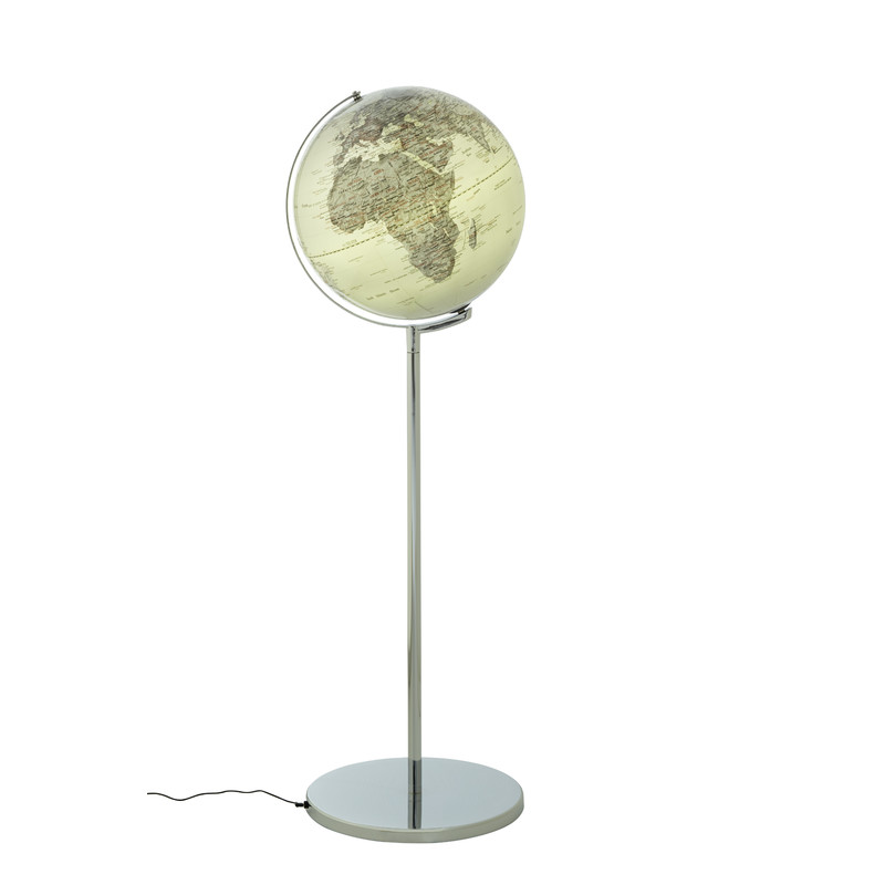 Globe sur pied emform Sojus Silver 43cm
