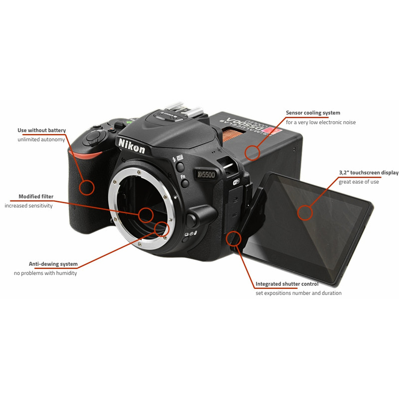 Nikon Kamera DSLR D5500a cooled