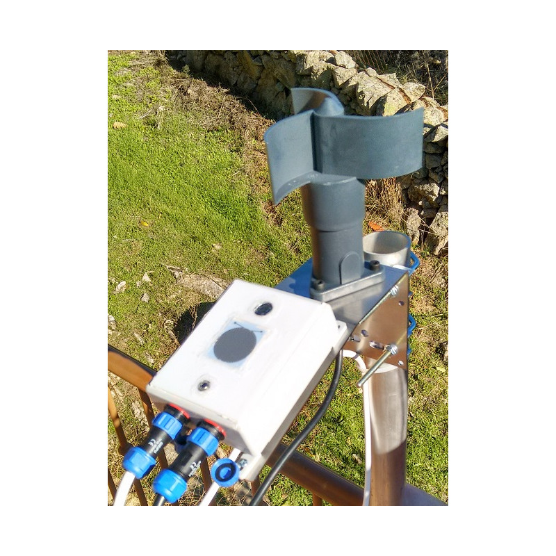 Lunatico Support avec colliers pour le montage des capteurs et de l'anémomètre