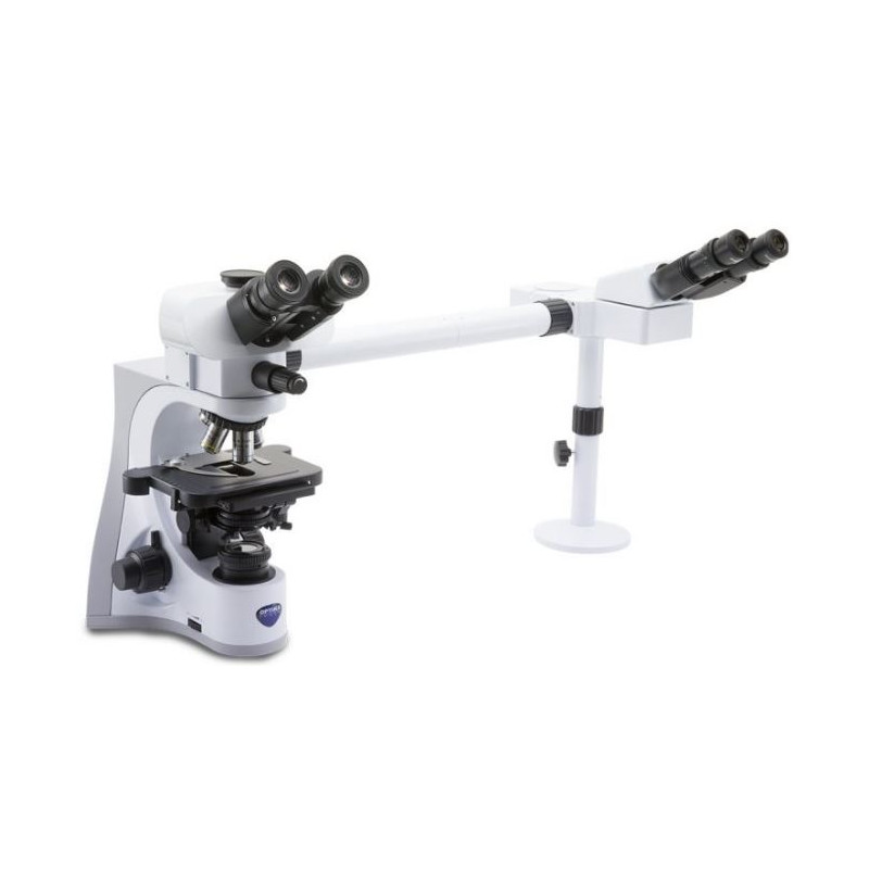 Microscope Optika B-510-2, diskussion, trino, 2-head, IOS W-PLAN, 40x-1000x, EU