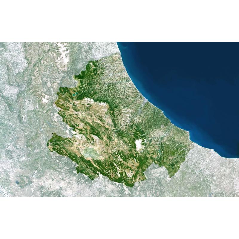 Carte régionale Planet Observer Planète Observer Italie région Abruzzo
