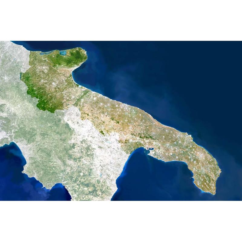 Carte régionale Planet Observer Planète Observer Italie région Puglia