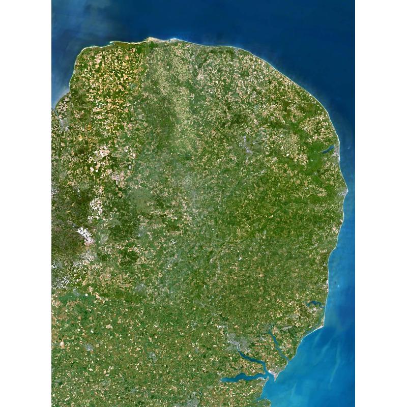 Carte régionale Planet Observer Planète Observer région East Anglia