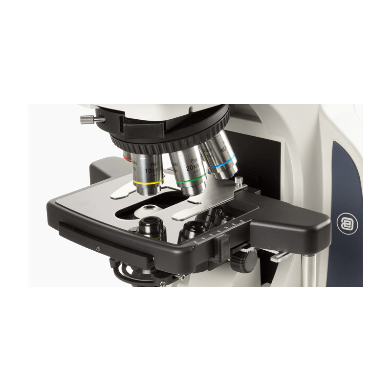 Microscope Euromex Delphi-X, DX.2158-APLi, trino, 40x - 1000x, Plan semi-apochromat., mit ergonom. Kopf u.100W Halogen-Beleuchtung