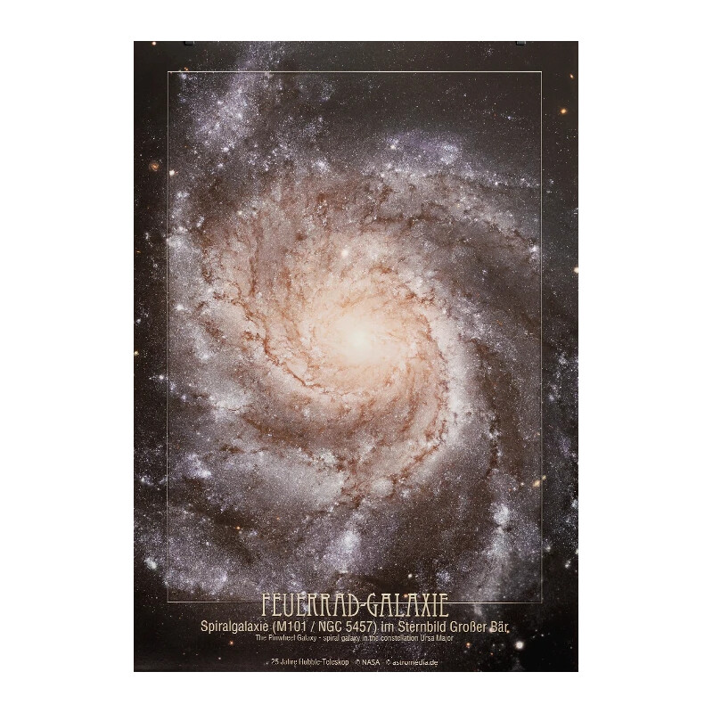 Affiche AstroMedia Die Feuerrad-Galaxie