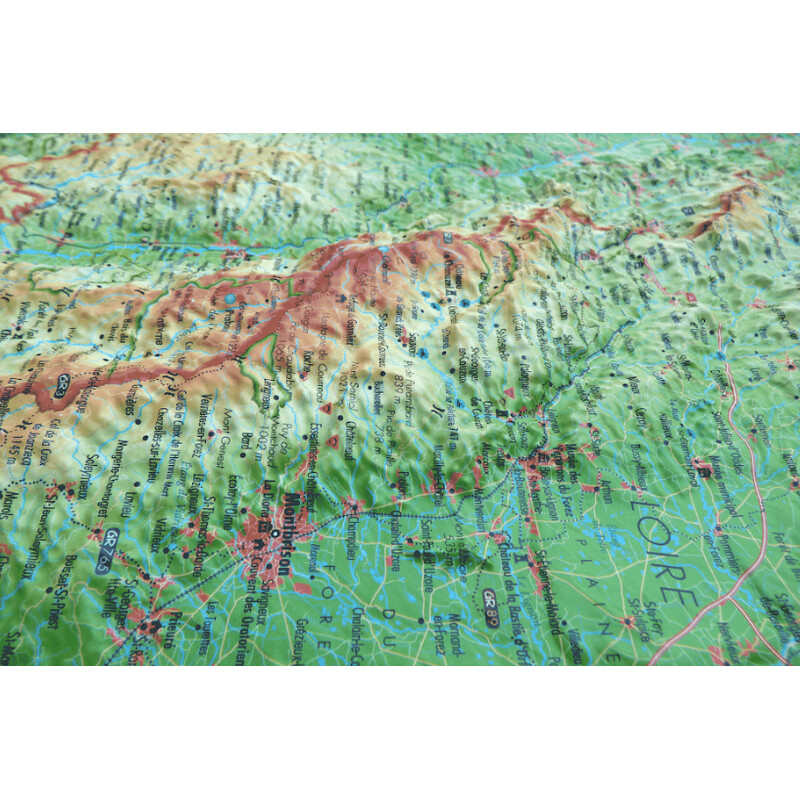 Carte régionale 3Dmap Le Puy de Dôme
