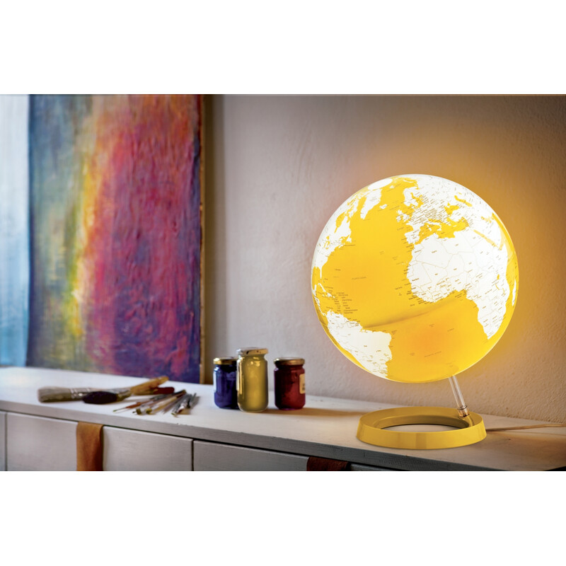 Globe Atmosphere Light & Colour Pastel Yellow 30cm