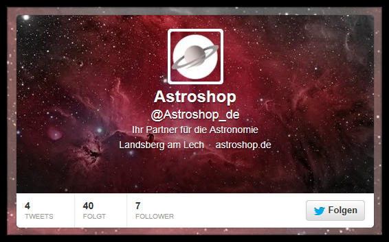 Astroshop auf Twitter