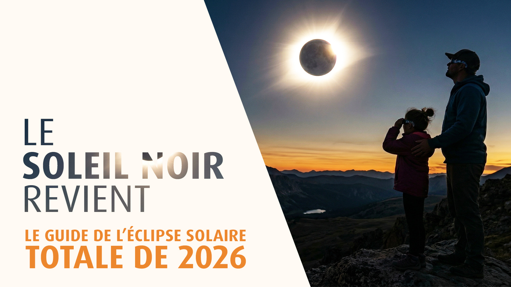 Solar Eclipse 2026 Magazine Banner FR