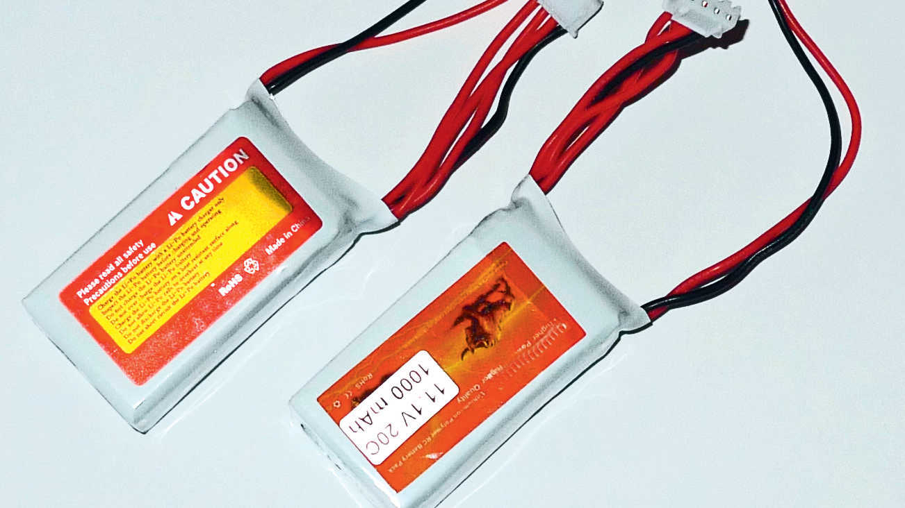 Ein typischer kleiner LiPo-Modellbauakku. G. Dittié